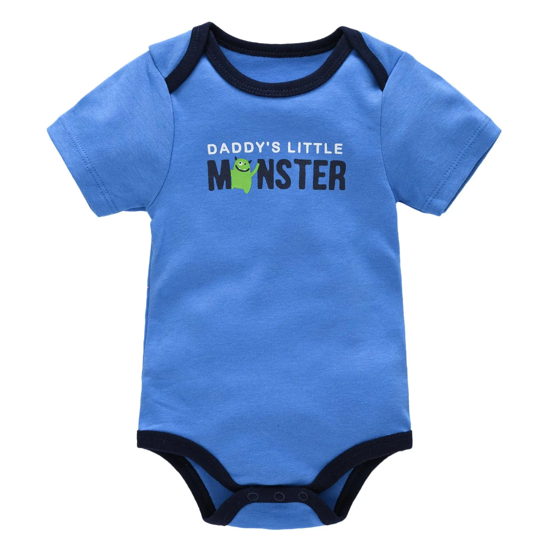 New Baby Boy Clothes Summer 100%Cotton Blue Grey Tie Print Three Piece Short Sleeve Bodysuit Pants Vetements Bebe For 0-12M