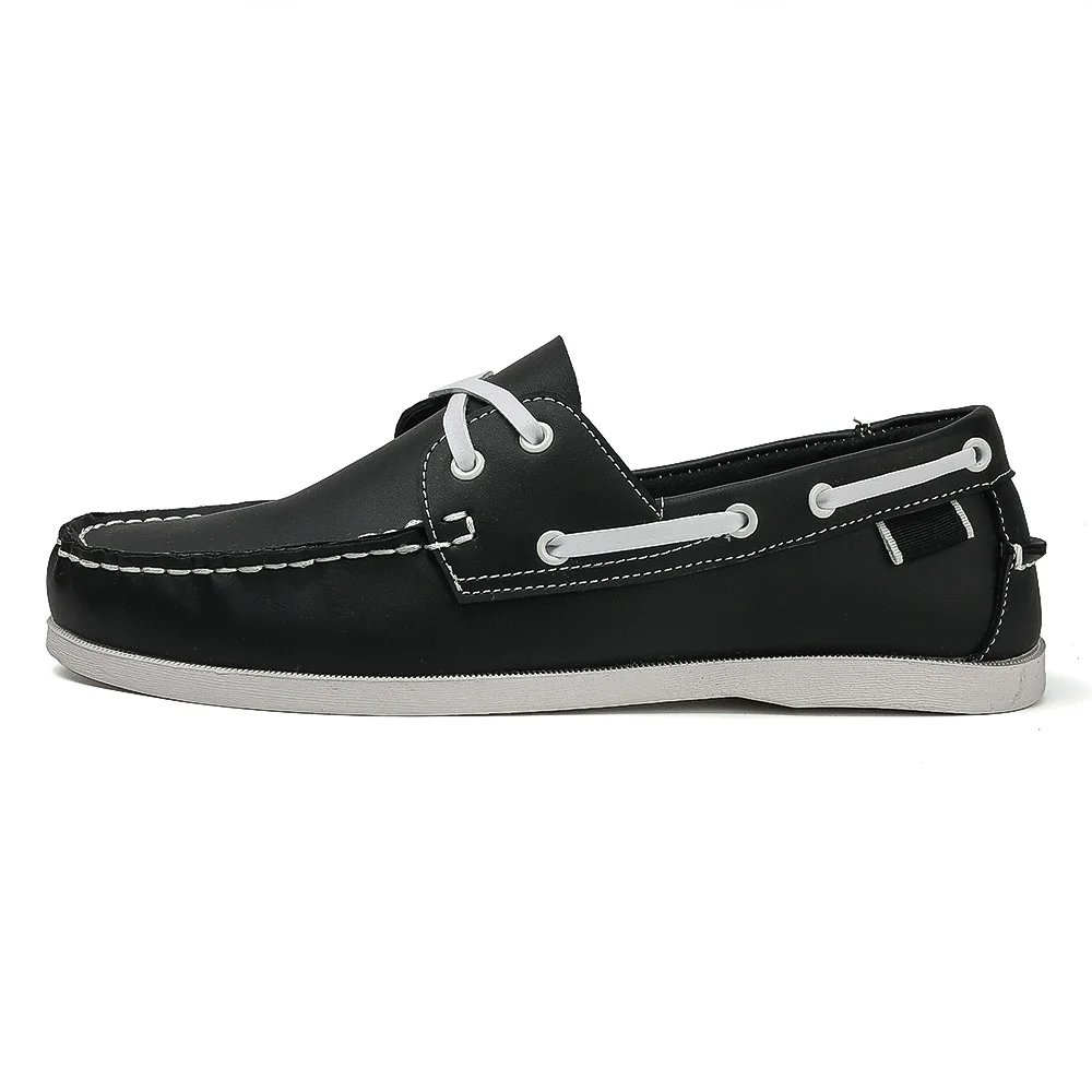 Men's Trendy Apron Toe Loafer Shoes, Slip On Comfy Non Slip For Outdoor Walking Traveling, Spring And Summer