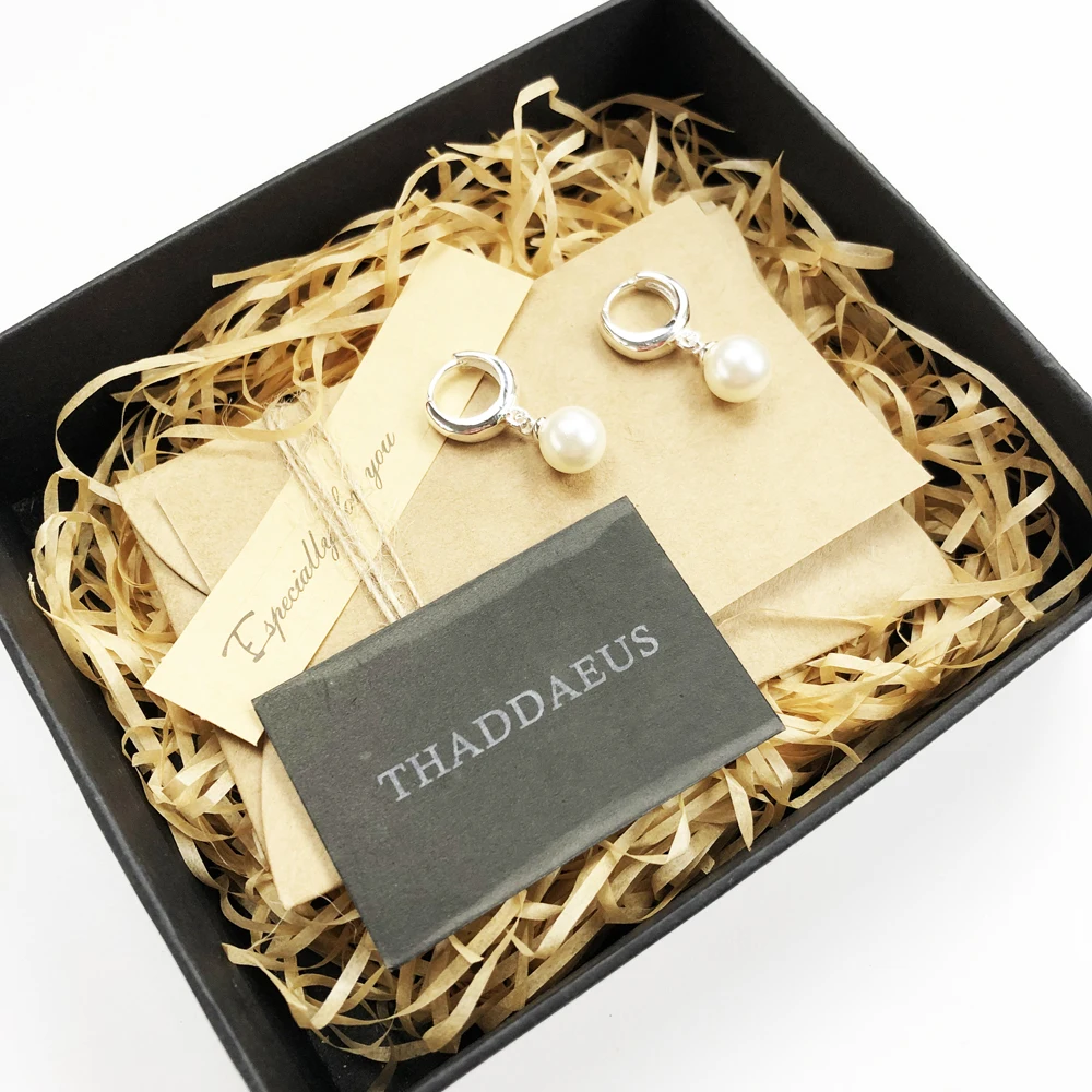Pearl Hinged Hoops Earrings Creole Gift In 925 Sterling Silver Europe Style Glam Romantic Fine Jewerly For Women