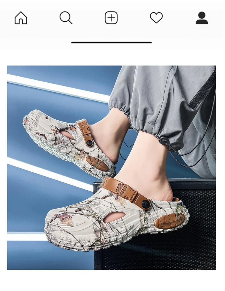2026 Summer Men's Sandals New Home Garden Shoes Comfortable and Light Men's Slippers Non-Slip Soft Bottom Beach Sandals 47 48