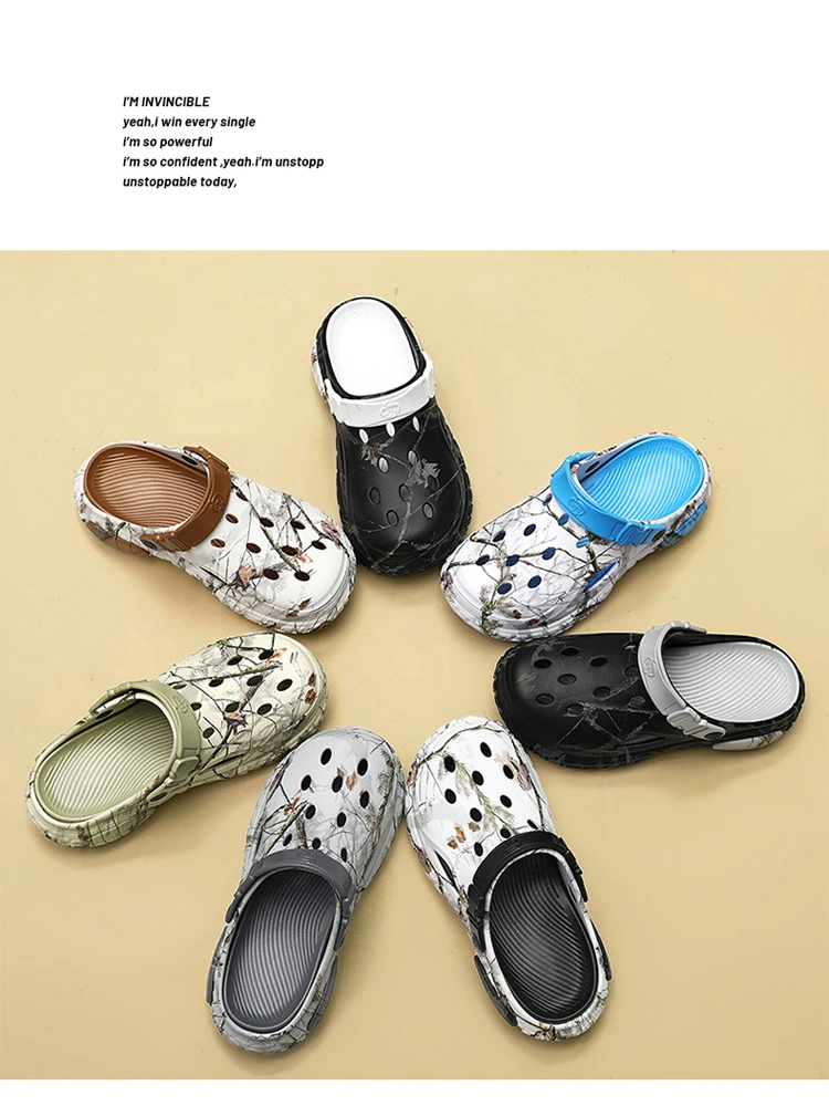 2026 Summer Men's Sandals New Home Garden Shoes Comfortable and Light Men's Slippers Non-Slip Soft Bottom Beach Sandals 47 48