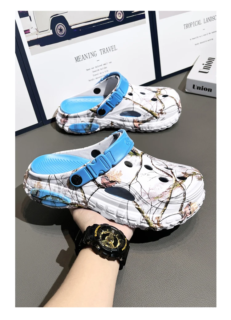 2026 Summer Men's Sandals New Home Garden Shoes Comfortable and Light Men's Slippers Non-Slip Soft Bottom Beach Sandals 47 48