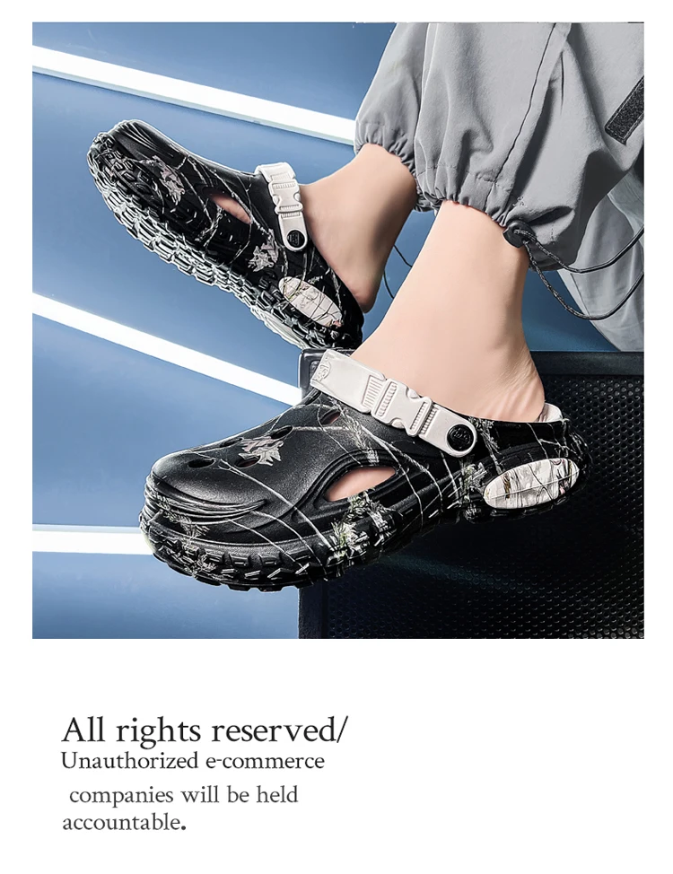 2026 Summer Men's Sandals New Home Garden Shoes Comfortable and Light Men's Slippers Non-Slip Soft Bottom Beach Sandals 47 48