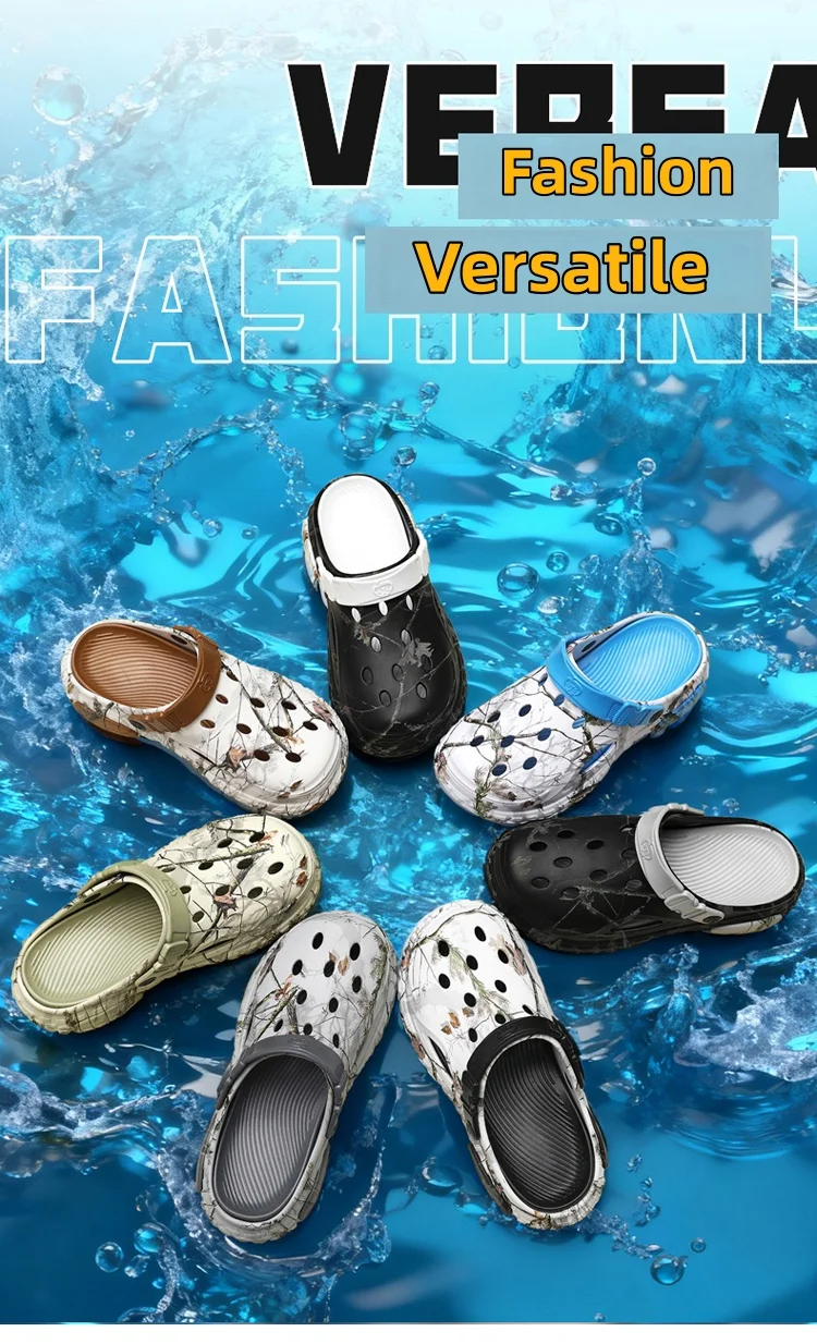 2026 Summer Men's Sandals New Home Garden Shoes Comfortable and Light Men's Slippers Non-Slip Soft Bottom Beach Sandals 47 48