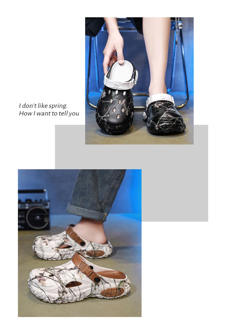 2026 Summer Men's Sandals New Home Garden Shoes Comfortable and Light Men's Slippers Non-Slip Soft Bottom Beach Sandals 47 48
