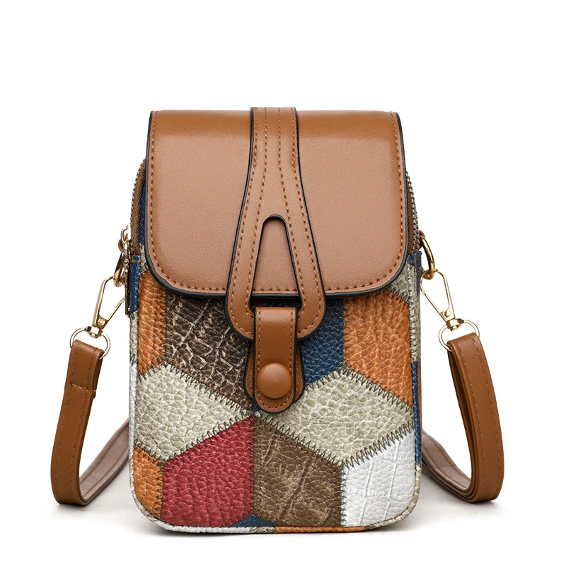 Mobile Phone Bag Crossbody Bag Women's Shoulder Bag Versatile Fashionable Exquisite Soft Leather Casual Small Bag