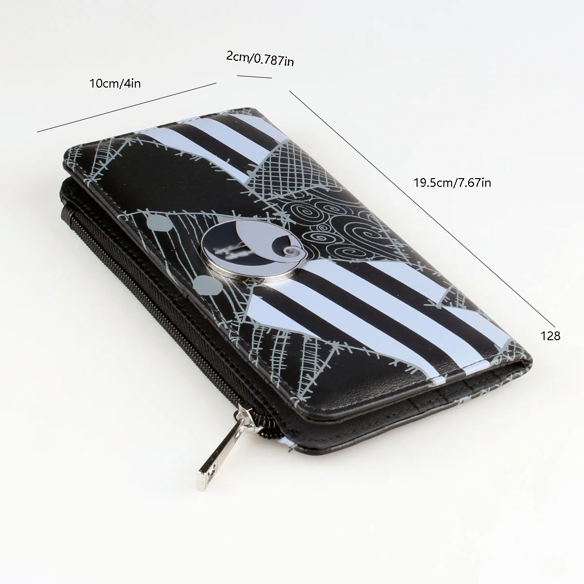 High-Quality Printed Bifold Wallet Fashionable Large Capacity Card Holder Coin Purse with ID Window
