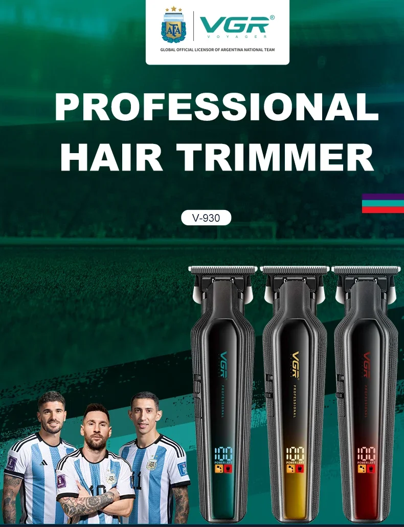 VGR Hair Trimmer Professional Beard Hair Clipper Rechargeable Hair Cutting Machine Electric Trimer for Men V-930
