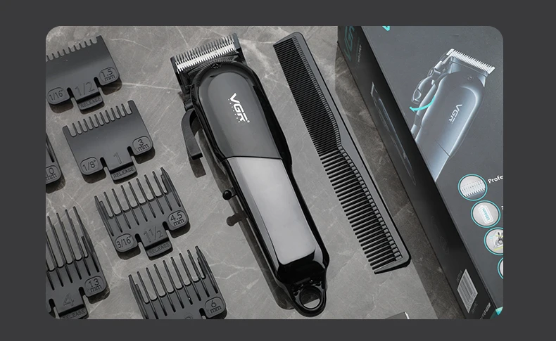 VGR Hair Clipper Hairdressing Salon Professional USB charging Hair Clipper Men's Electric Haircut Rechargeable Hair Clippe V-118