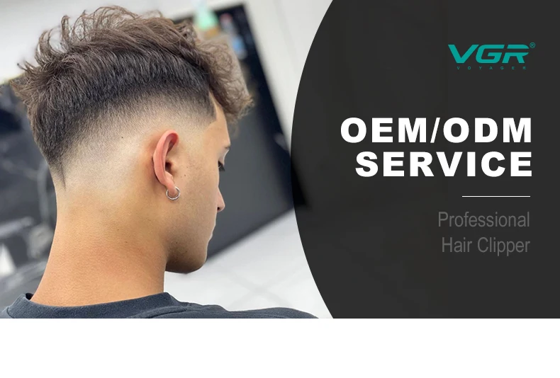 VGR Hair Clipper Hairdressing Salon Professional USB charging Hair Clipper Men's Electric Haircut Rechargeable Hair Clippe V-118