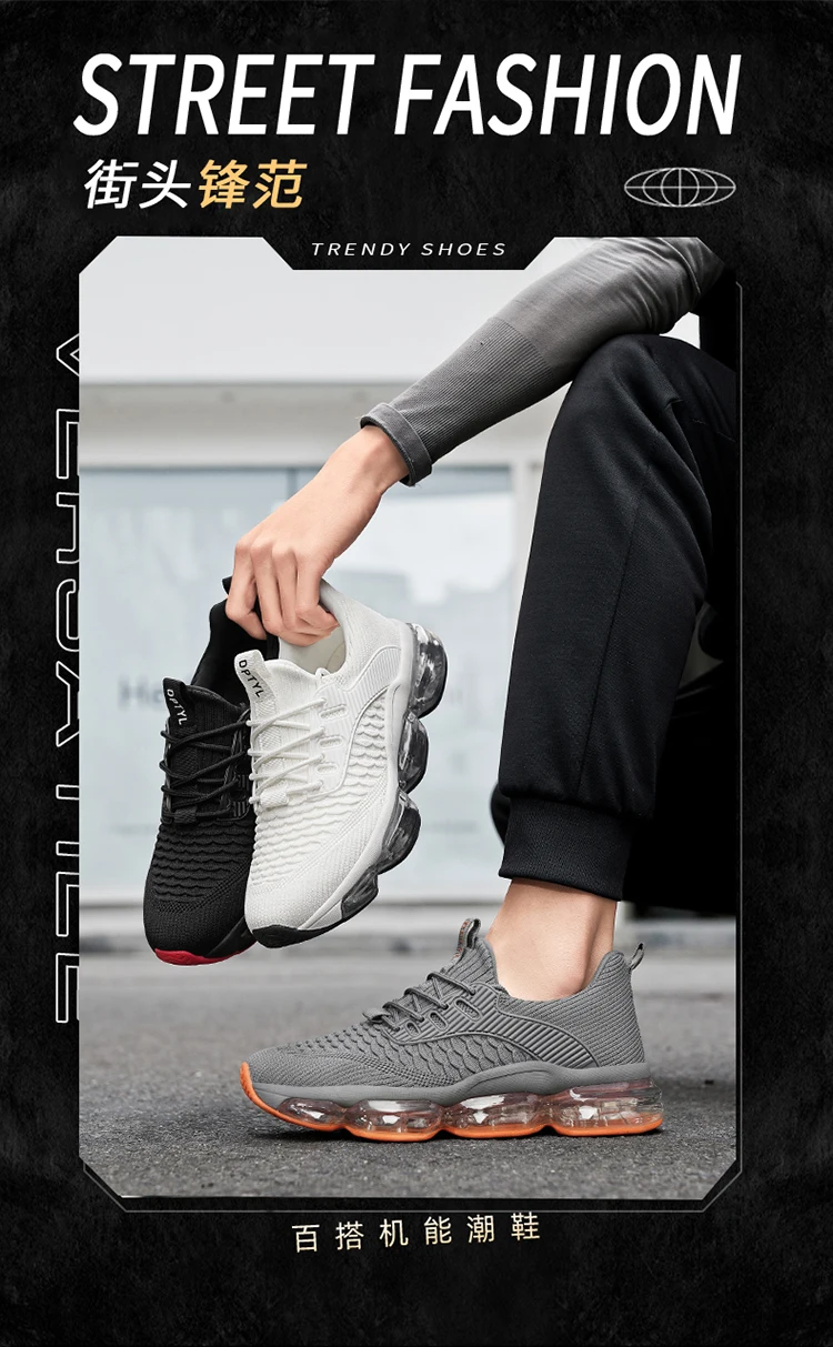 Men's Breathable Casual Sneakers Luxury Trainer Fashion Running Shoes Comfortable Tenis for Men And Women
