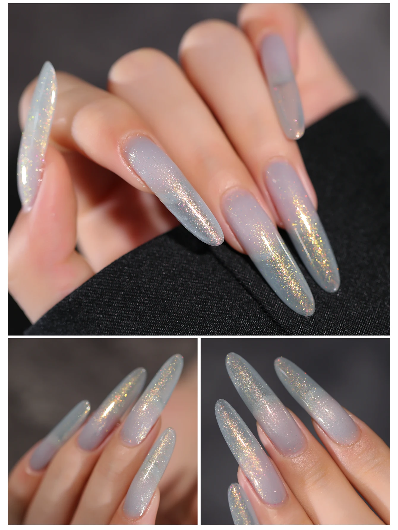 XEIJAYI 6pcs 15ml Gel Nail Polish Set,UV LED Soaking Nail Gel, Semi-Permanent, DIY Salon Quality Nail Art Gel For Spring