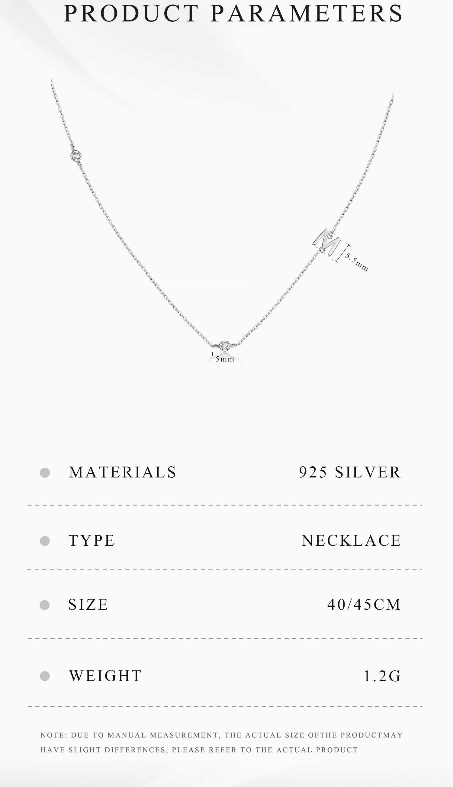 ANDYWEN 925 Sterling Silver Gold Letter Plain Pendant Choker Charm Initial A M Alphabet Necklace 26 Letter Women Fine Jewelry