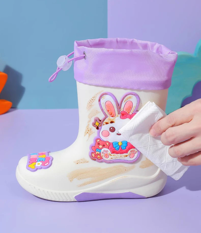 Cartoon Unicorn Girl Rabbit Children's Rain Boots Astronaut Dinosaur Pattern Rubber Rain Boots Boy Children's Waterproof Shoes