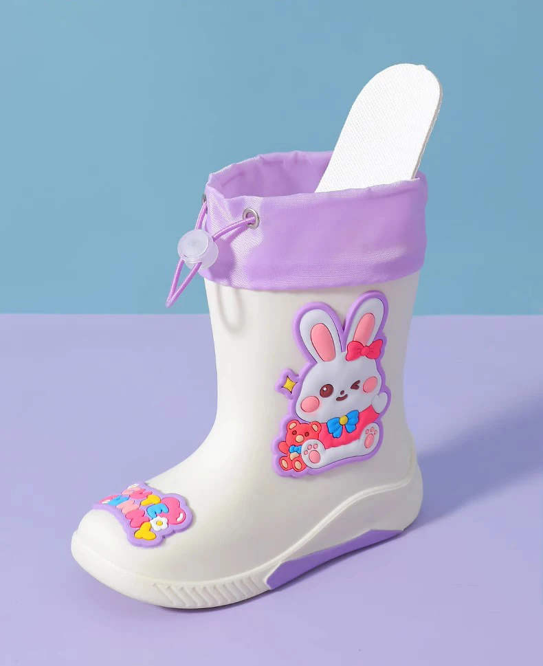 Cartoon Unicorn Girl Rabbit Children's Rain Boots Astronaut Dinosaur Pattern Rubber Rain Boots Boy Children's Waterproof Shoes