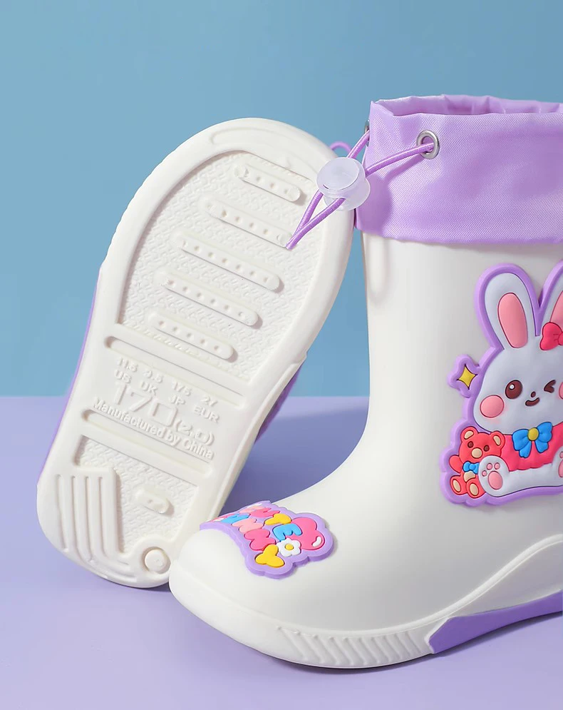 Cartoon Unicorn Girl Rabbit Children's Rain Boots Astronaut Dinosaur Pattern Rubber Rain Boots Boy Children's Waterproof Shoes