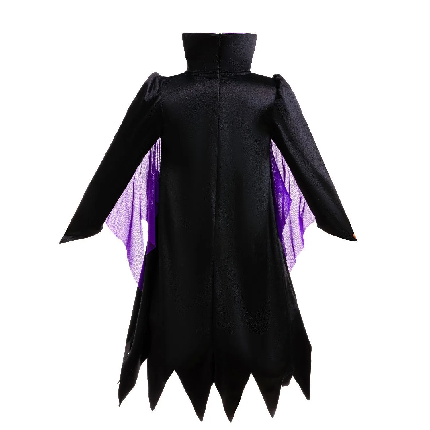 Halloween Maleficent Costume Girls Spliced Stand Collar Clothes Sleeping Beauty Princess Dress Carnival Role-playing Clothing