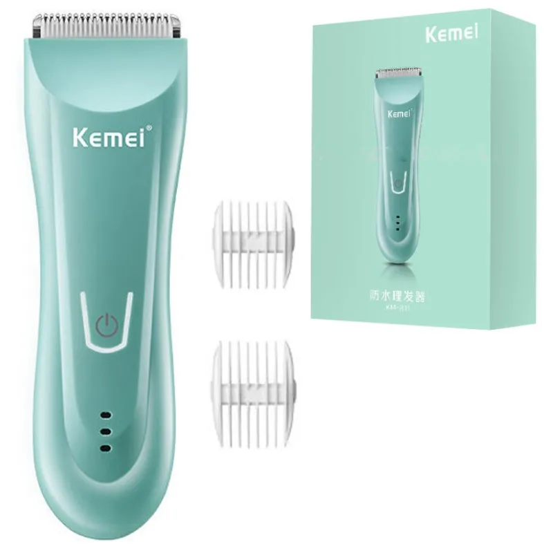 Kemei Km-811 Wet Dry Groin Body Trimmer Face Beard Hair Trimmer Clipper Rechargeable Pubic Ball Electric Shaver Body Groomer