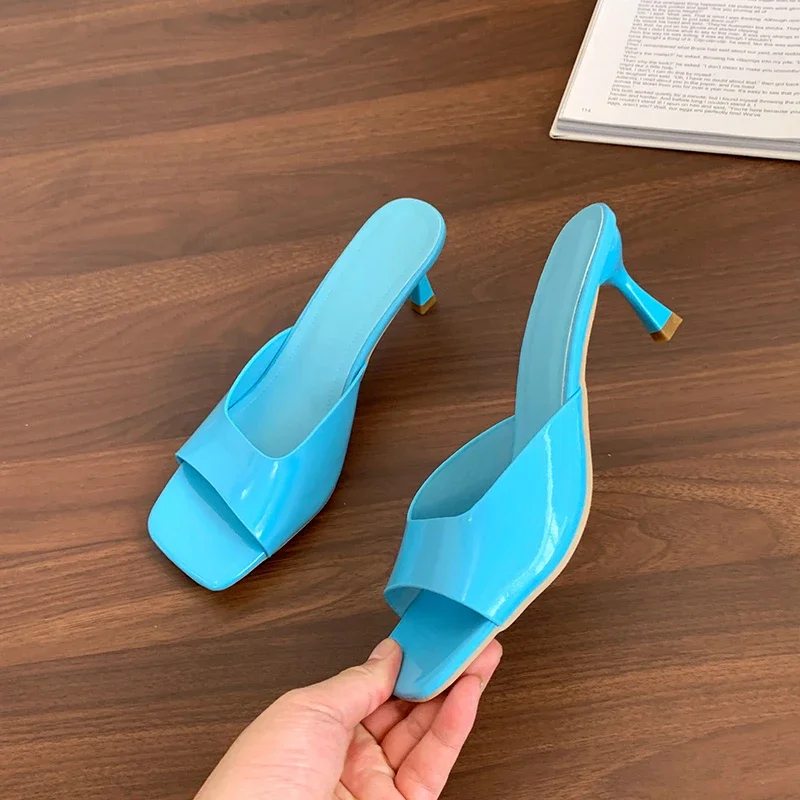 Women High Heel Sandals Summer New Fashion Square Toe Open Toe Women Elegant Casual Comfortable Black High Heel Sandals
