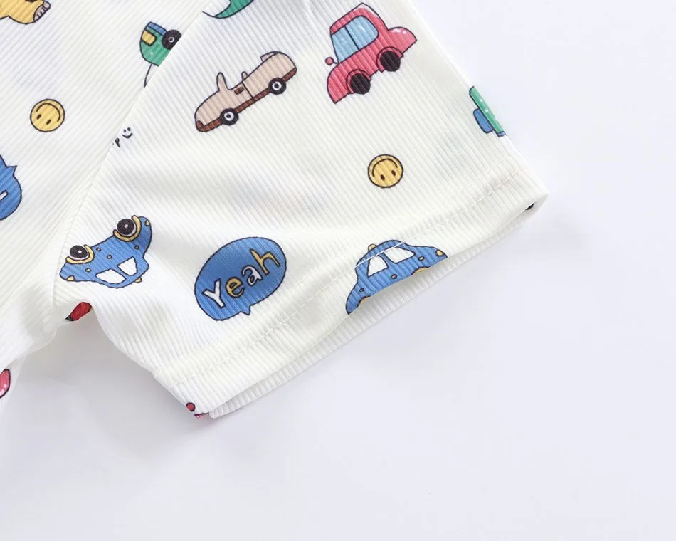 Baby Summer Sleepsuit Thin Ice Silk for Cool Comfort Anti-Kick Feature to Keep Baby Safe Unisex Homewear Sleepwear Robes