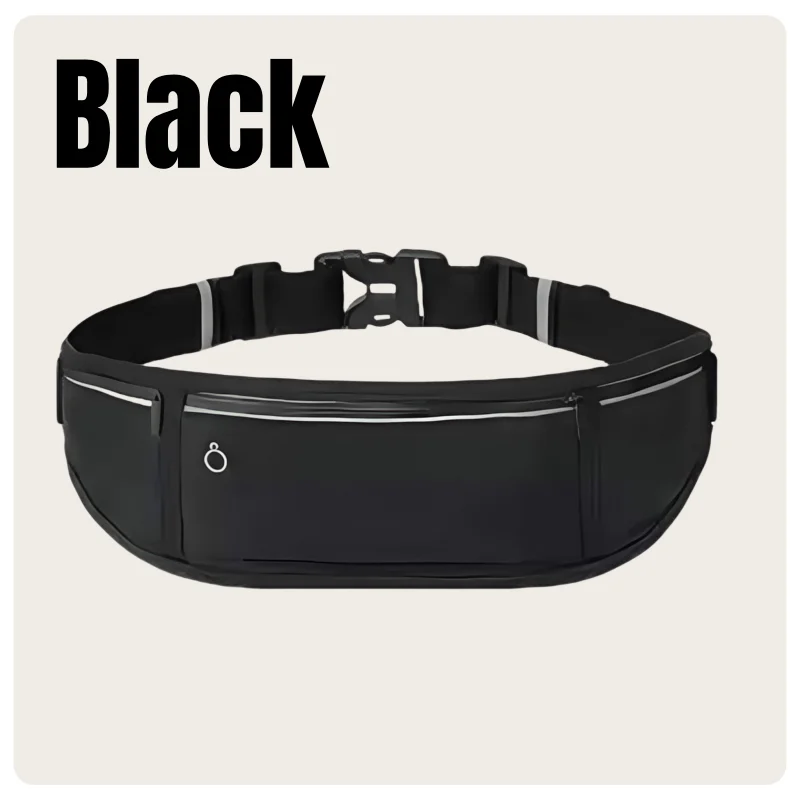 Men's and Women's Travel Outdoor Running Fitness Sports Waterproof Breathable Adjustable Elastic Webbing Lightweight Waist Bag