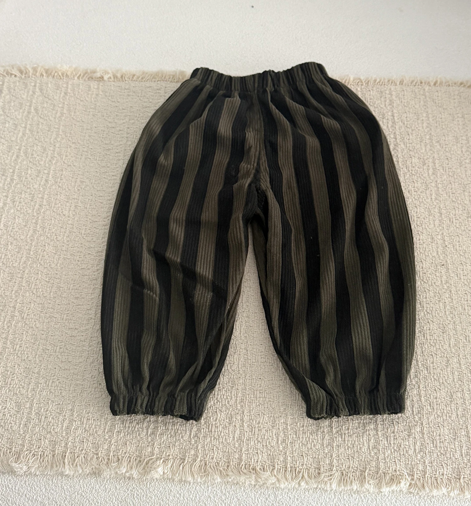 Summer Kids Casual Pants 1-6Y Simple Boys Grid Sweat Pants Korean Loose Thin Children Striped Letter Trousers