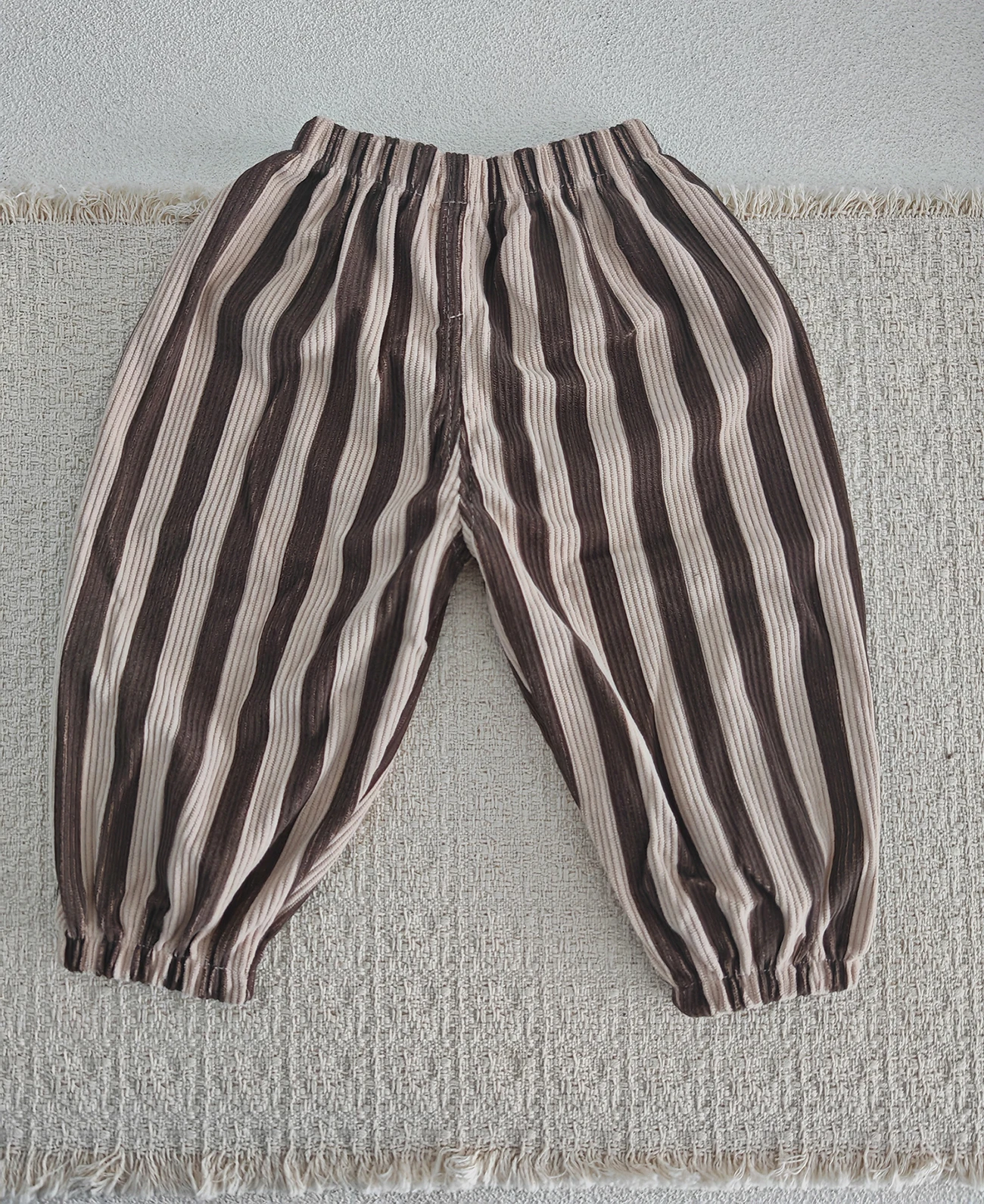 Summer Kids Casual Pants 1-6Y Simple Boys Grid Sweat Pants Korean Loose Thin Children Striped Letter Trousers