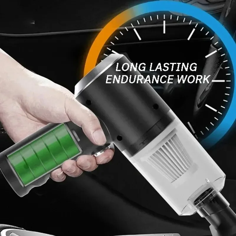 2025 High Power Portable Vacuum Cleaner Mini Cordless 6000PA Strong Suction Rechargeable Dust Collector for Cars Keyboard Gaps