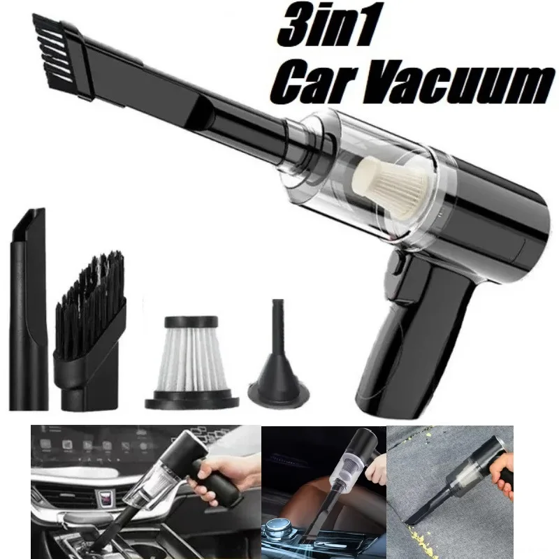 2025 High Power Portable Vacuum Cleaner Mini Cordless 6000PA Strong Suction Rechargeable Dust Collector for Cars Keyboard Gaps