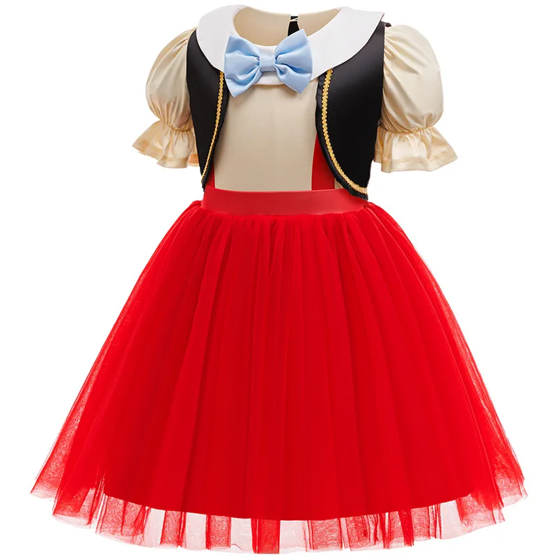 Pinocchio Costume for Boy Girl Classic Fairy Tale Cosplay Set with Hat Long Nose Gloves Fairy Tale Party Outfit for Halloween