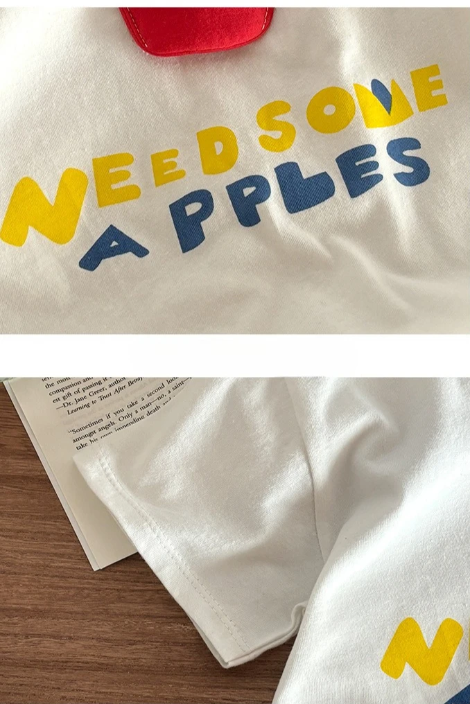 Kids' Plaid 2pcs Summer Outfit Boys' Graphic Letter T-Shirt Girls' Shorts Set Korean-Style Casual Matching Clothes for Toddlers