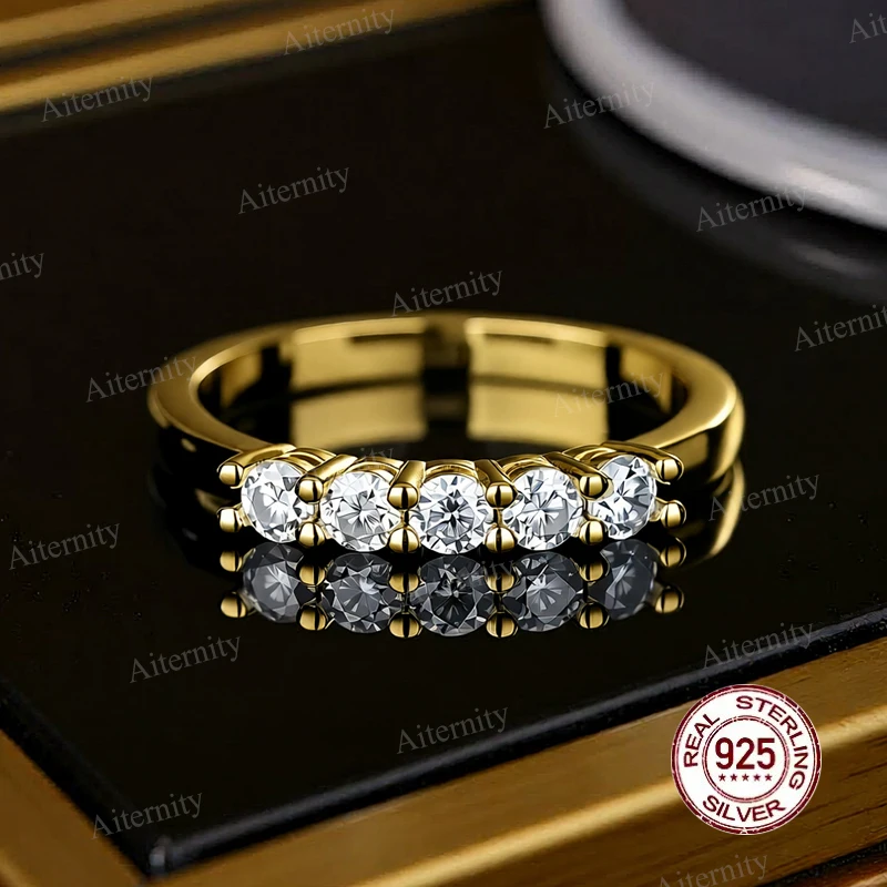 Wholesale Moissanite And Zircon Unisex Rings 100% Real S925 Silver Ring D VVS1 For Men and Women Luxury Brilliant