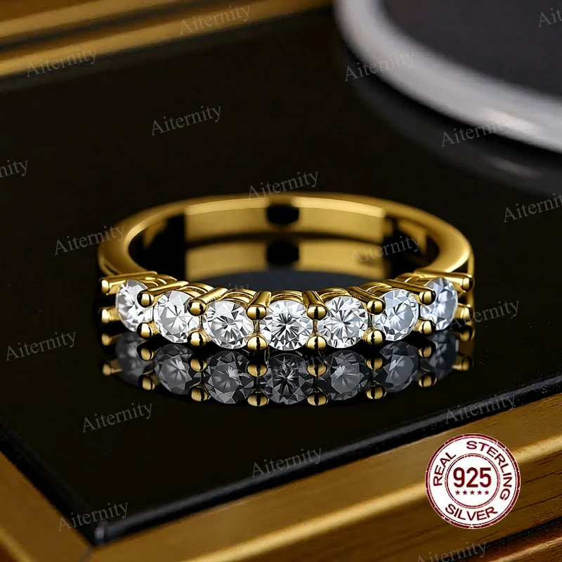 Wholesale Moissanite And Zircon Unisex Rings 100% Real S925 Silver Ring D VVS1 For Men and Women Luxury Brilliant