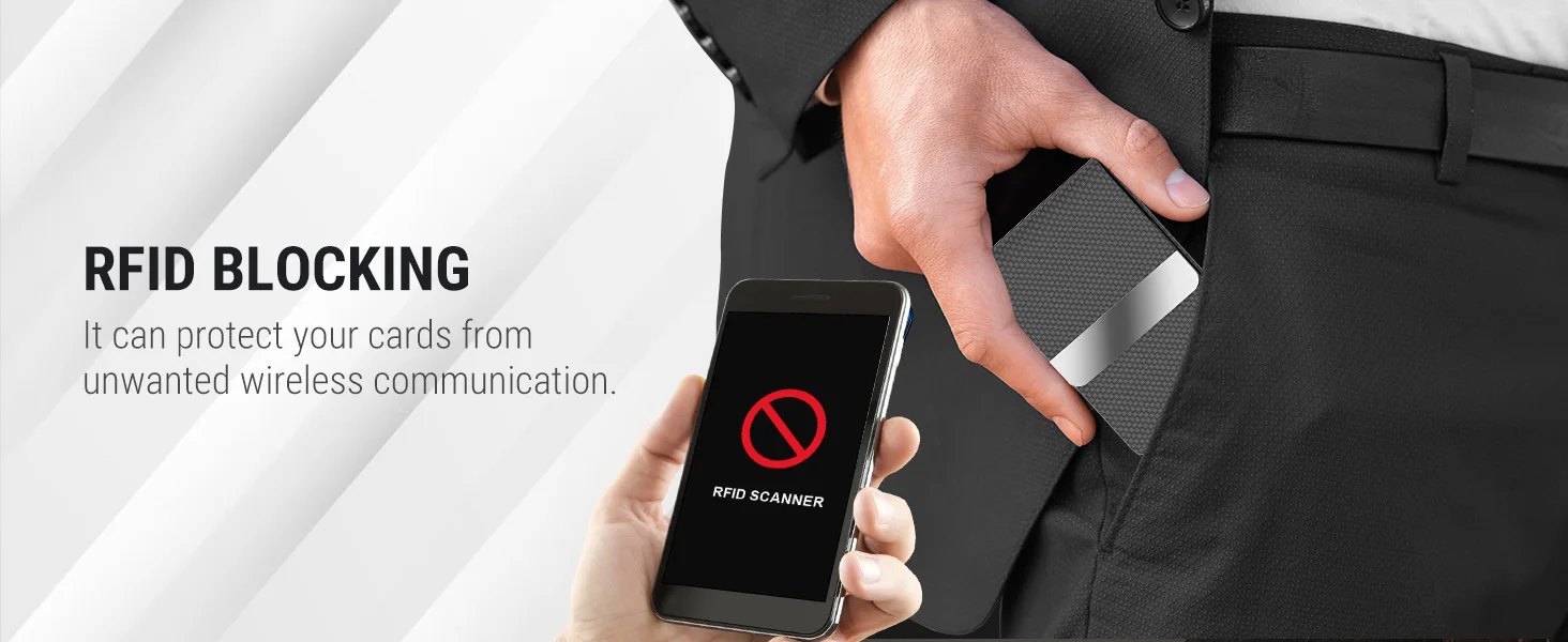 Business Card Holder PU Leather & Stainless Steel Business Card Case for Men Women Slim Name Cards Holder RFID Magnetic Closure