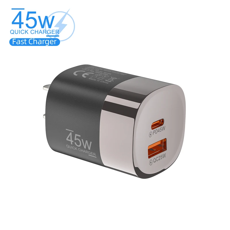 Lenovo Multi-Port 45W A+C Charger QC3.0 Fast Charging Adapter PD20Q 5V/2A Portable Power Adapter EU/US/UK Plug For iPhone iPad