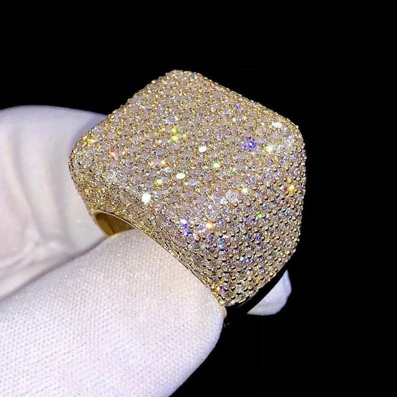 Huitan Square Shaped Women Rings With Shining Cubic Zirconia For Wedding Engagement Party Noble Luxury Accessories Jewelry Gift