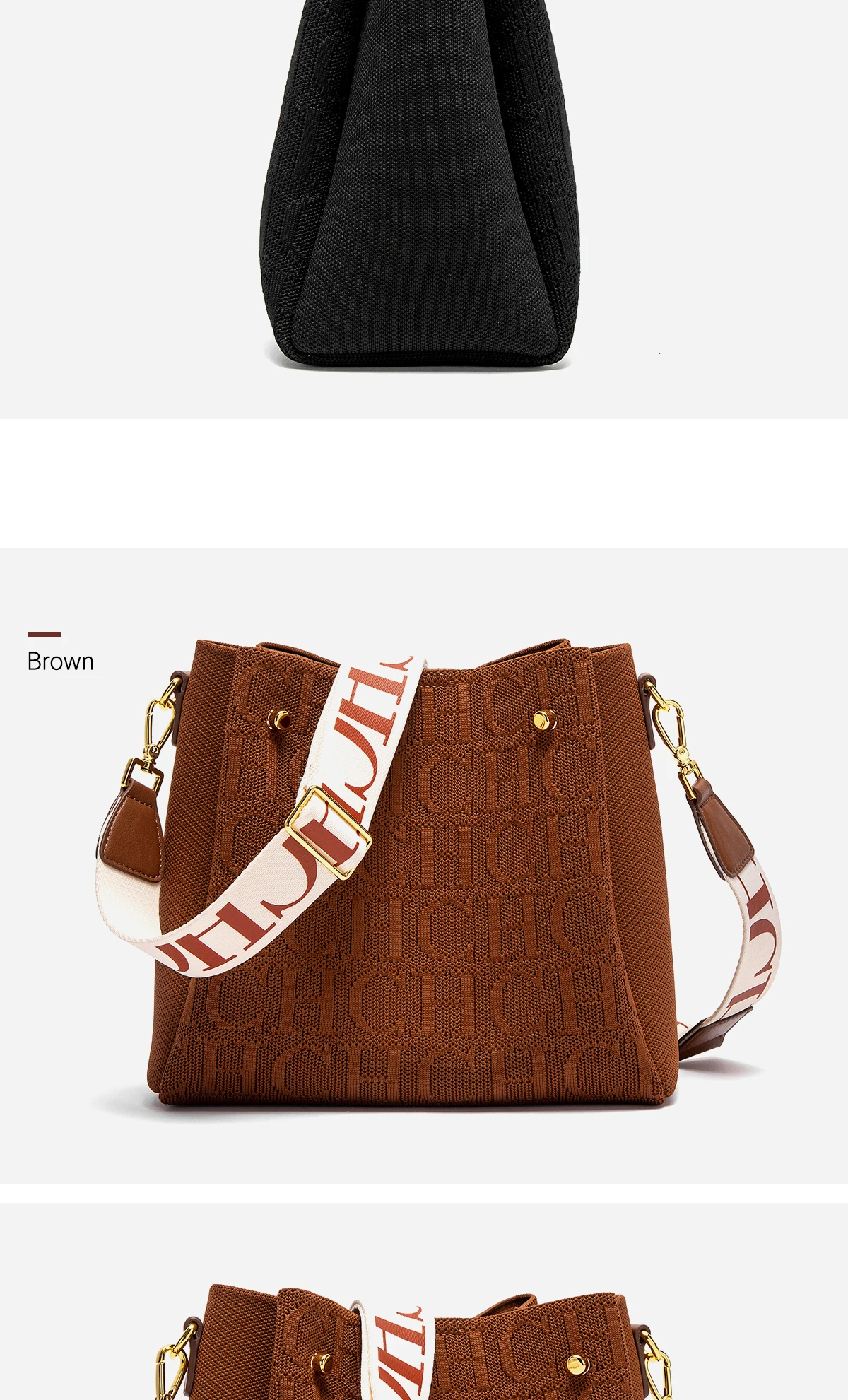 CH Canvas Women's Shoulder Strap Crossbody Bag Fashionable Versatile Elegant Design Luxury Brand Women's Shoulder Bag