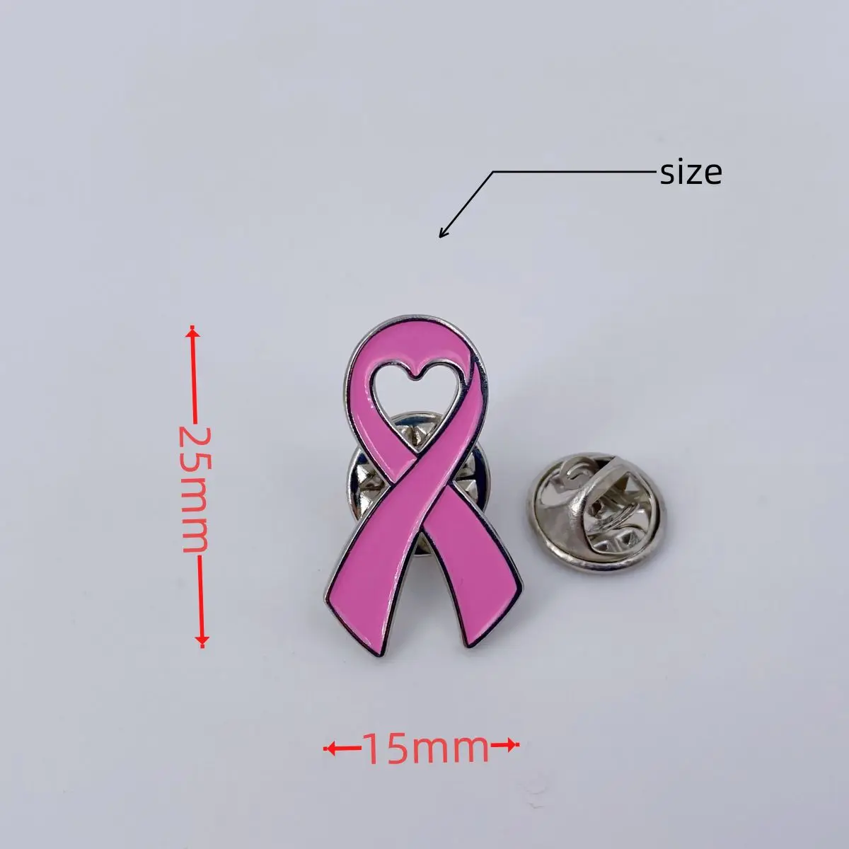 5/10/50/100 Pcs Breast Cancer Awareness Pins - Pink Cancer Ribbon Lapel Pin for Women & Charity Support - Enamel Brooches