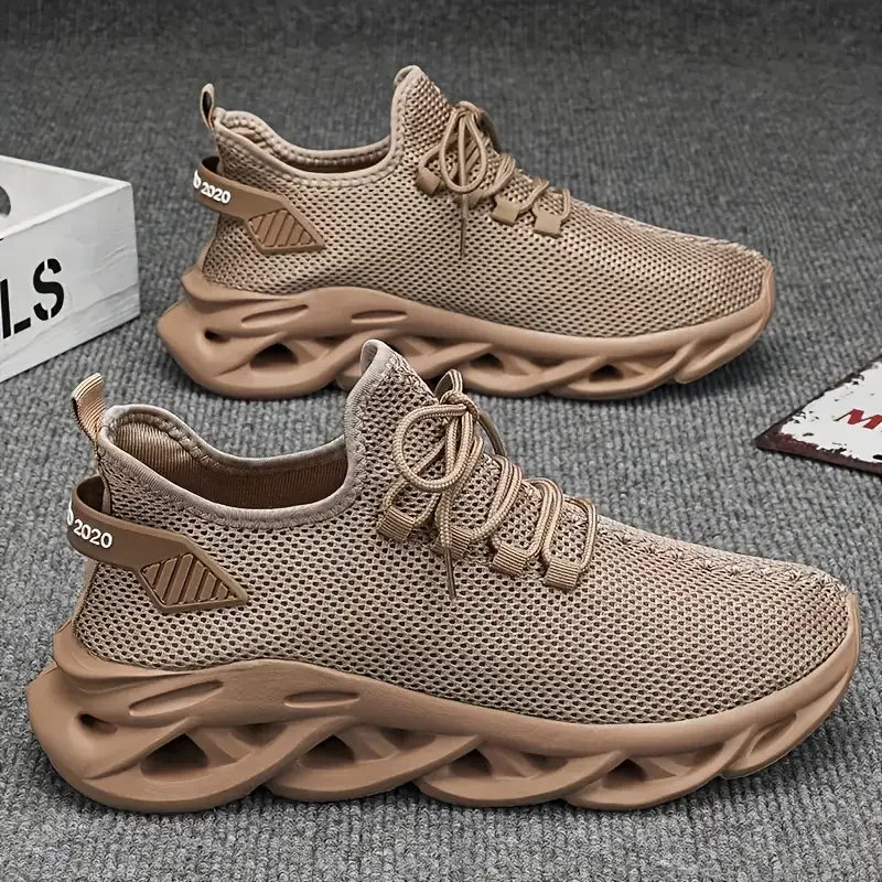 Men Casual Sport Shoes Breathable Lightweight Sneakers Outdoor Mesh Black Running Shoes Athletic Jogging Tenis Walking Shoes