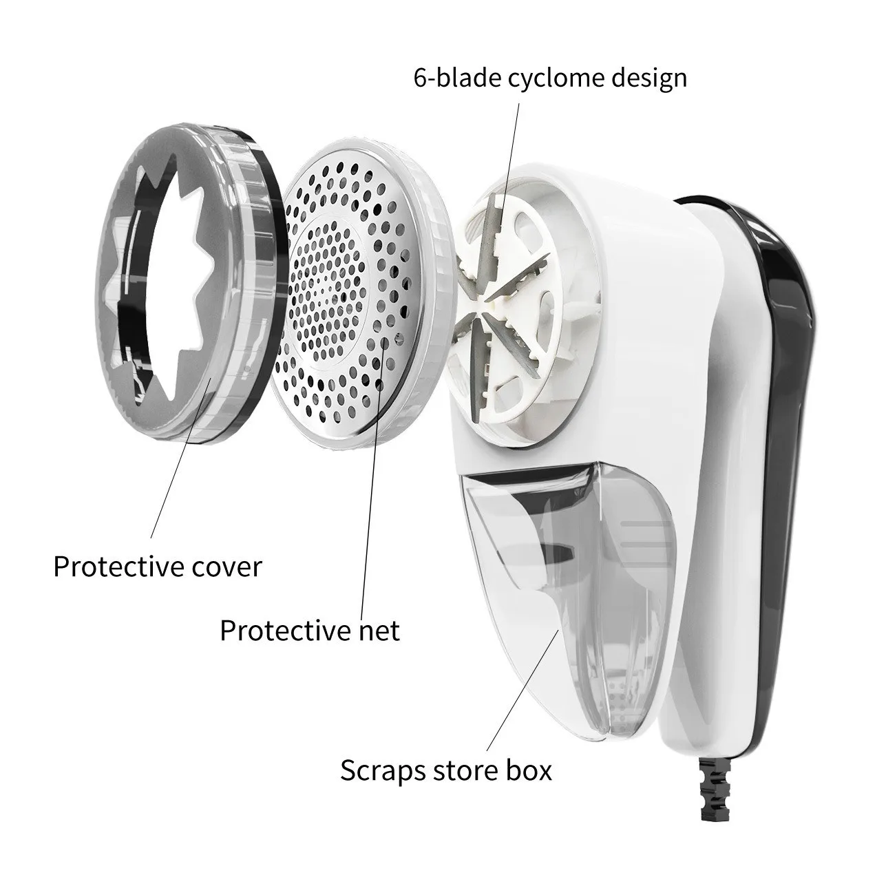 Electric Lint Remover for Clothing Sweater Anti Pilling Razor Clothes Pellet Fabric Shaver Eu Plug Portable Handhold Lint Razor