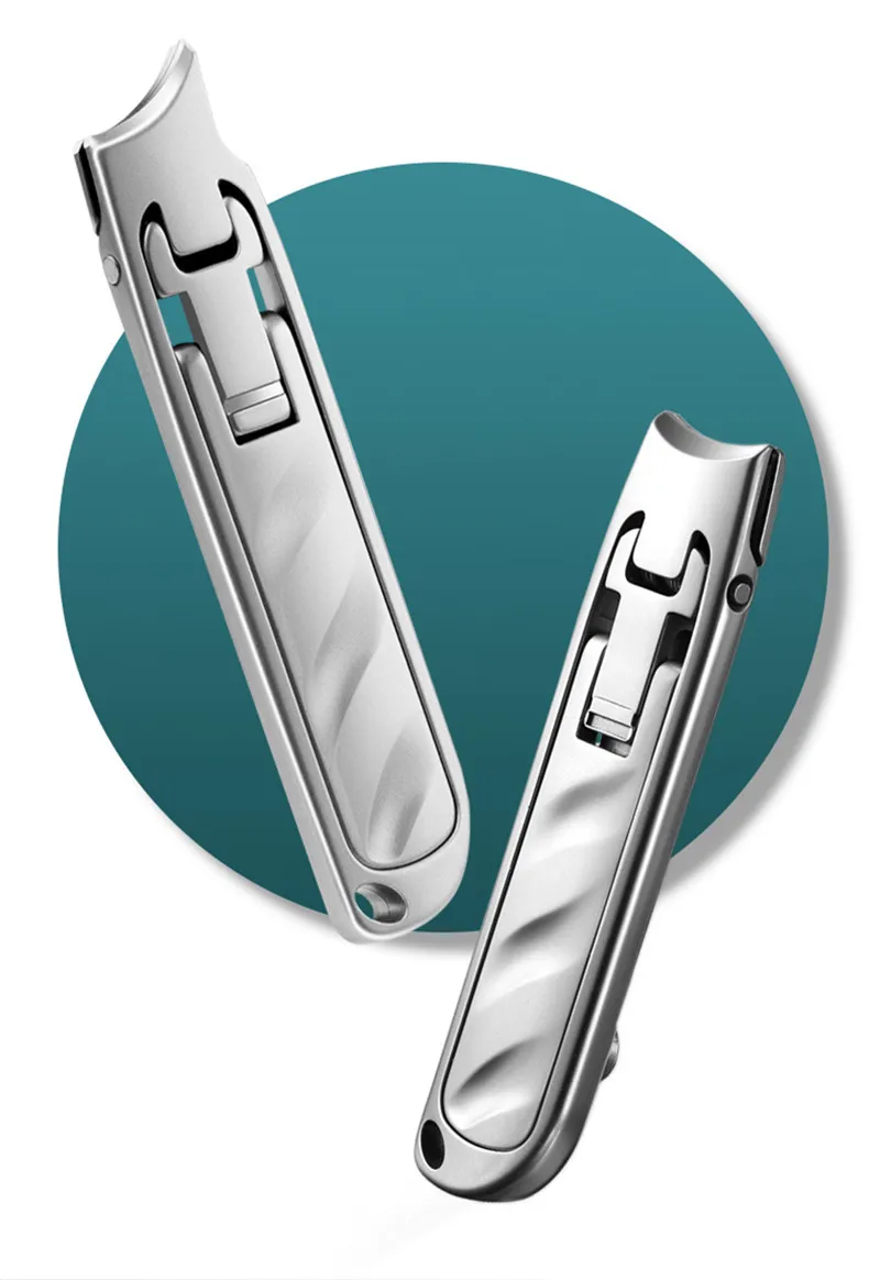 Stainless Steel Ultra Thin Nail Clippers Portable Nail Cutters With Superior Texture keychain Manicure Tool