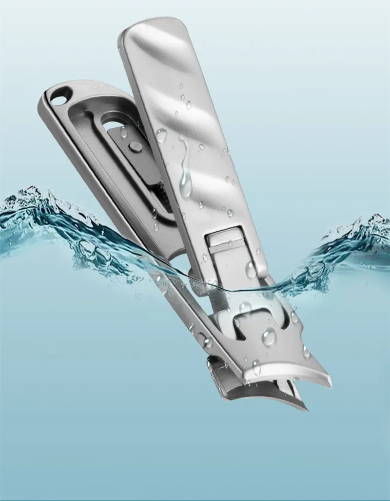 Stainless Steel Ultra Thin Nail Clippers Portable Nail Cutters With Superior Texture keychain Manicure Tool