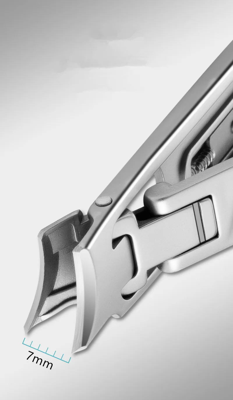 Stainless Steel Ultra Thin Nail Clippers Portable Nail Cutters With Superior Texture keychain Manicure Tool