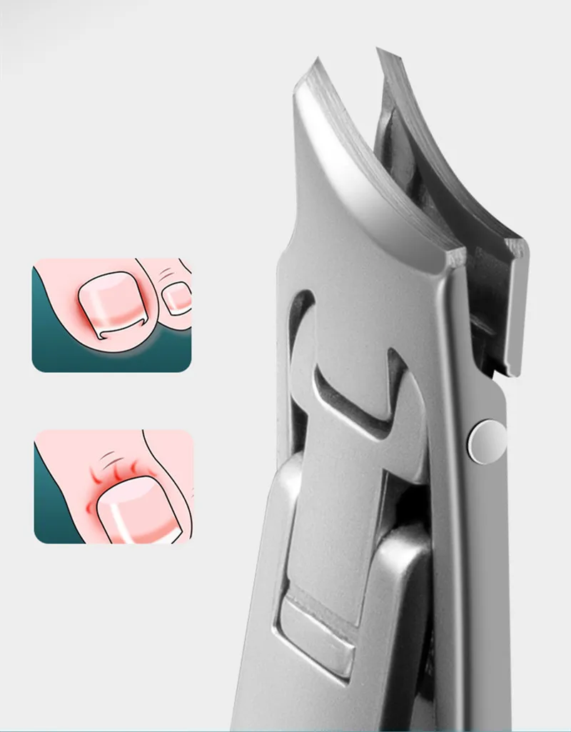 Stainless Steel Ultra Thin Nail Clippers Portable Nail Cutters With Superior Texture keychain Manicure Tool