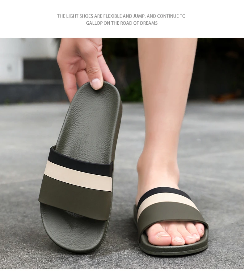2025 Fashion men's and women's slippers Summer flat sandals Light family bathroom slippers couple indoor non-slip shower shoes