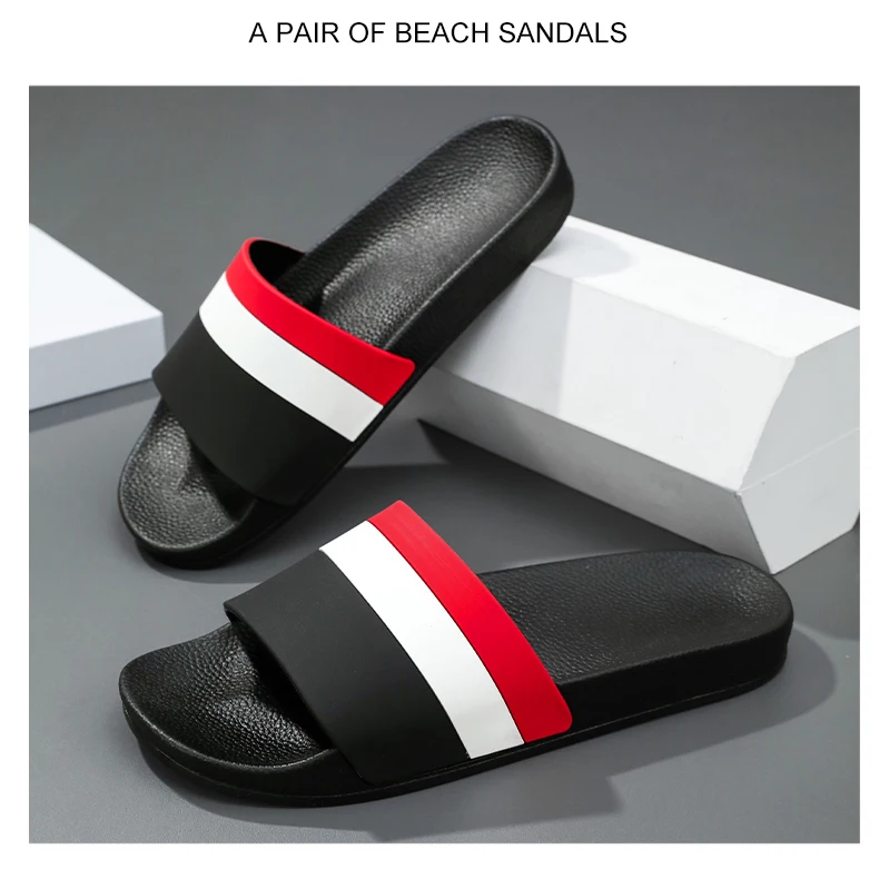 2025 Fashion men's and women's slippers Summer flat sandals Light family bathroom slippers couple indoor non-slip shower shoes