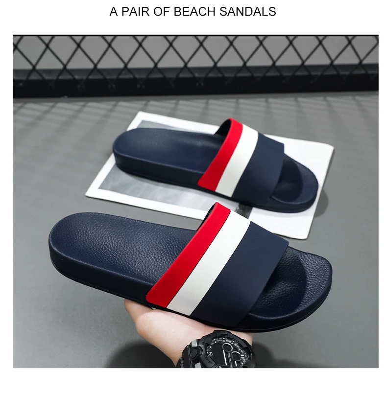 2025 Fashion men's and women's slippers Summer flat sandals Light family bathroom slippers couple indoor non-slip shower shoes