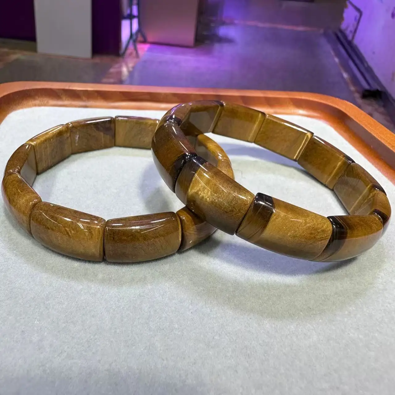 2025 New Natural Red Jasper Obsidian Tigereye Citrine About11*16mm Energy Gemstone Jewelry Bracelet For Women Man Gift Wholesale