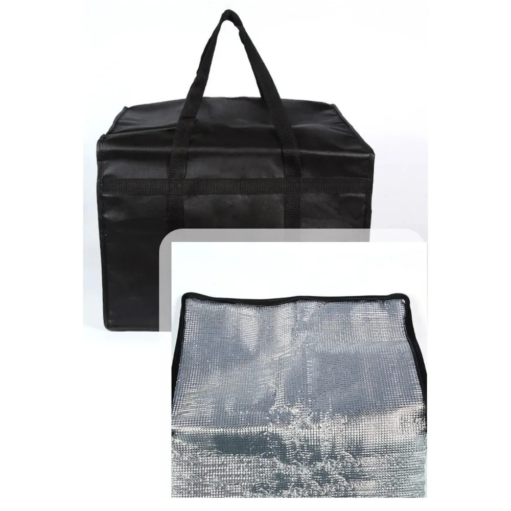 Reusable Food Develivey Bag Lightweight Fresh Keeping Pizza Carrier Bag Hot Cold Fully Insulated Food Storage Case