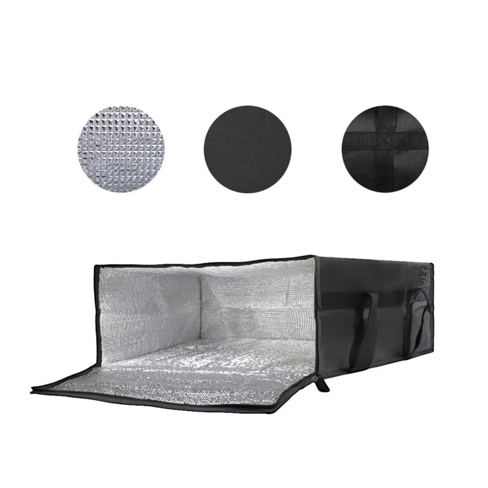Reusable Food Develivey Bag Lightweight Fresh Keeping Pizza Carrier Bag Hot Cold Fully Insulated Food Storage Case